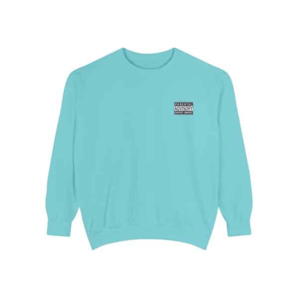 Parental Advisory Explicit Content Unisex Garment-Dyed Sweatshirt - Image 21