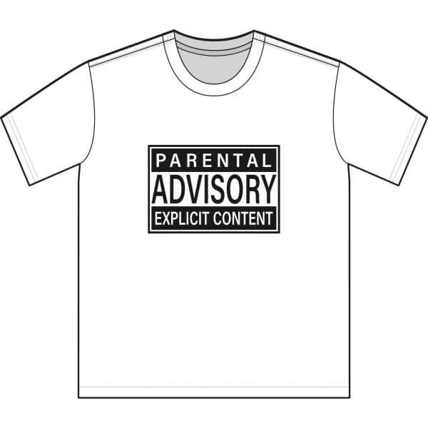 Parental Advisory Explicit Content Unisex Sueded T-Shirt