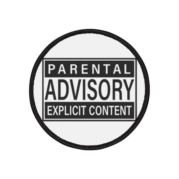 Parental Advisory Explicit Content Iron-On Patches - Image 5