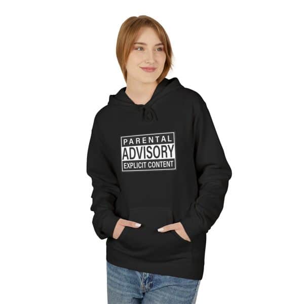 Parental Advisory Explicit Content Unisex Midweight Softstyle Fleece Hoodie - Image 15
