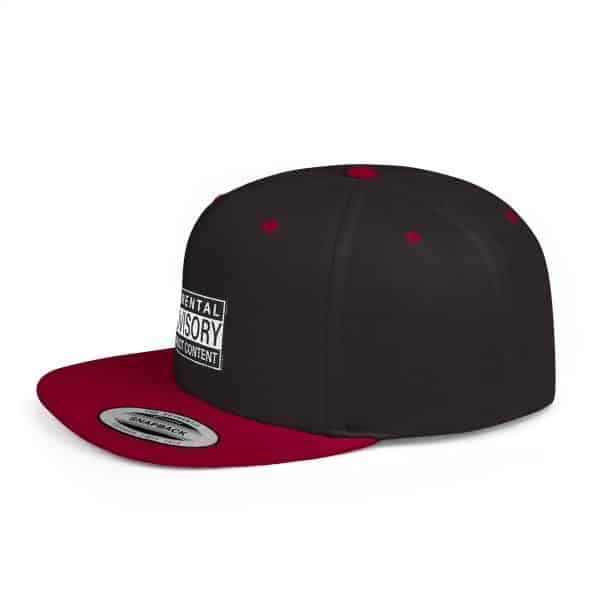 Parental Advisory Explicit Content Flat Bill Snapback - Image 39