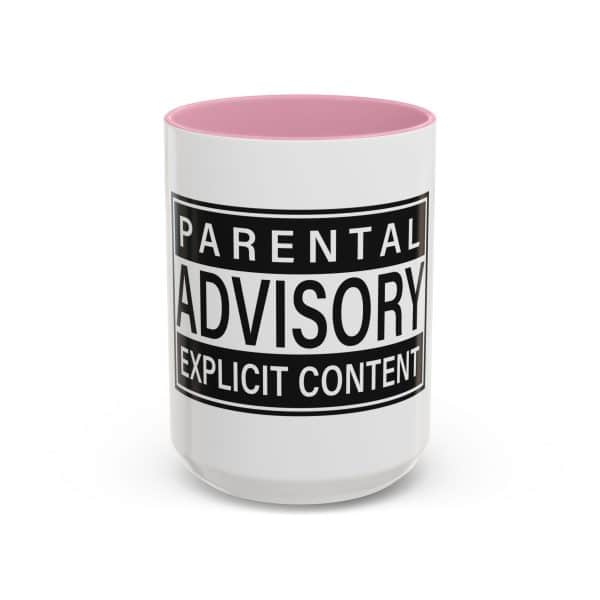 Parental Advisory Explicit Content Colorful Mugs (11oz, 15oz) - Image 81