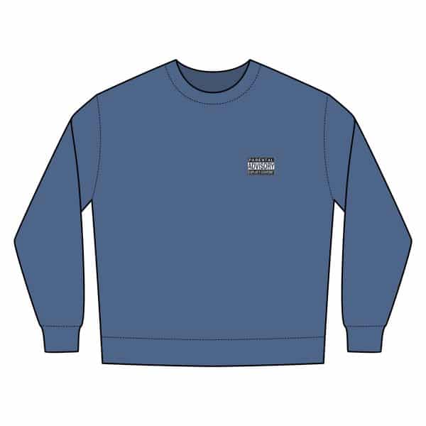 Parental Advisory Explicit Content Nantucket Crewneck Sweatshirt - Image 2