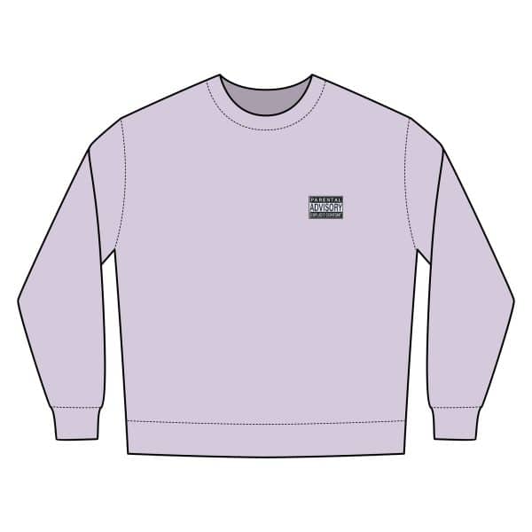 Parental Advisory Explicit Content Nantucket Crewneck Sweatshirt - Image 3