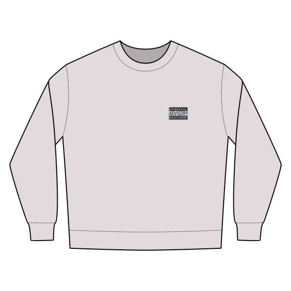 Parental Advisory Explicit Content Nantucket Crewneck Sweatshirt - Image 4
