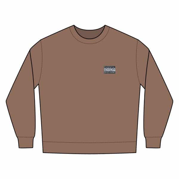 Parental Advisory Explicit Content Nantucket Crewneck Sweatshirt