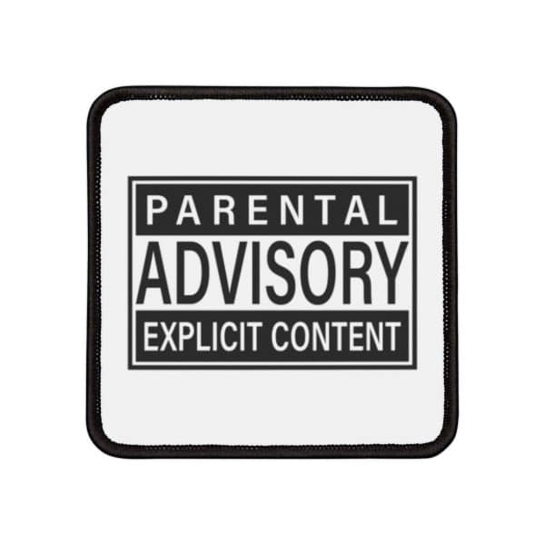 Parental Advisory Explicit Content Iron-On Patches