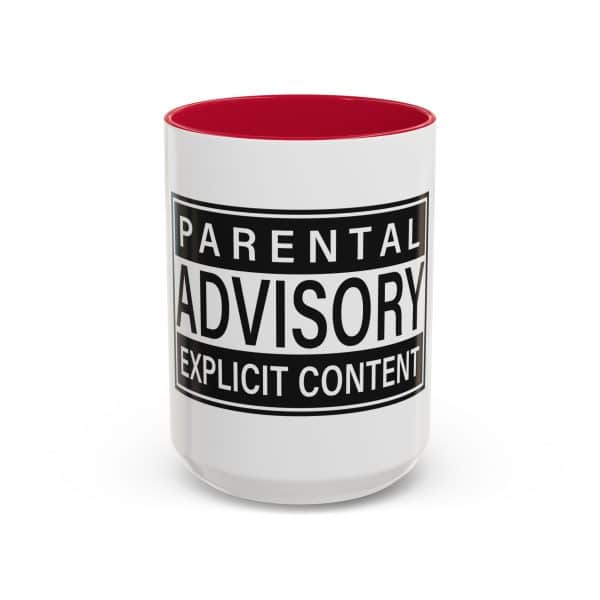 Parental Advisory Explicit Content Colorful Mugs (11oz, 15oz) - Image 85