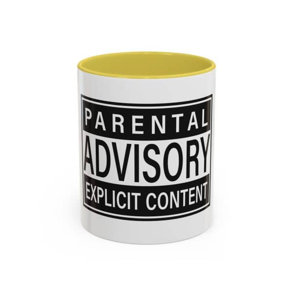 Parental Advisory Explicit Content Colorful Mugs (11oz, 15oz) - Image 45