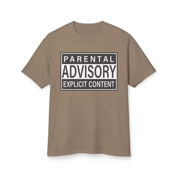 Parental Advisory Explicit Content Unisex Garment-Dyed Heavyweight Cotton Tee - Image 9