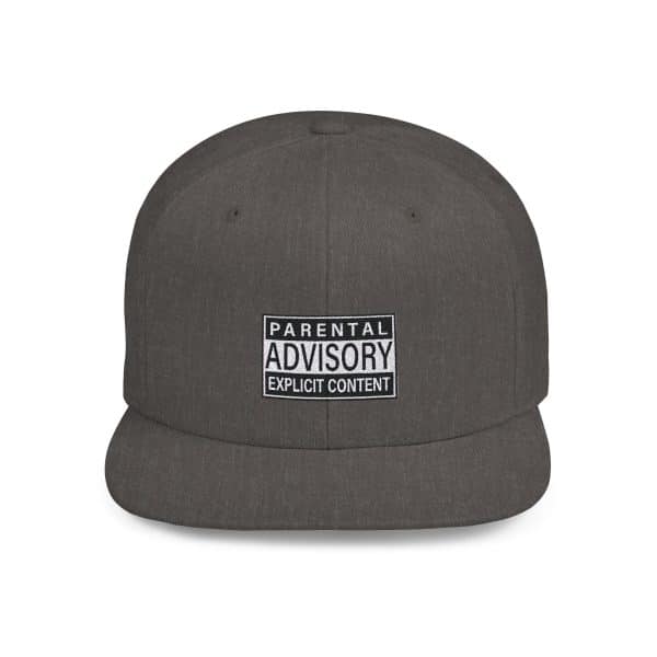 Parental Advisory Explicit Content Flat Bill Snapback