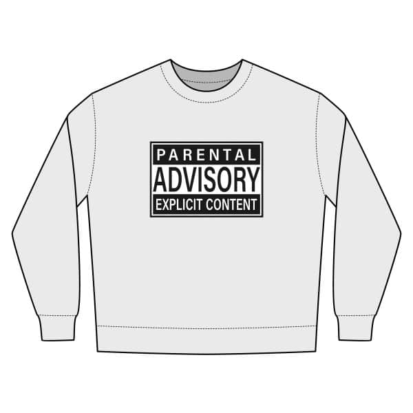Parental Advisory Explicit Content Unisex Urban Crewneck Sweatshirt - Image 3