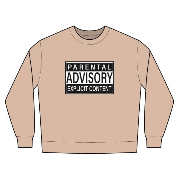 Parental Advisory Explicit Content Unisex Urban Crewneck Sweatshirt - Image 9