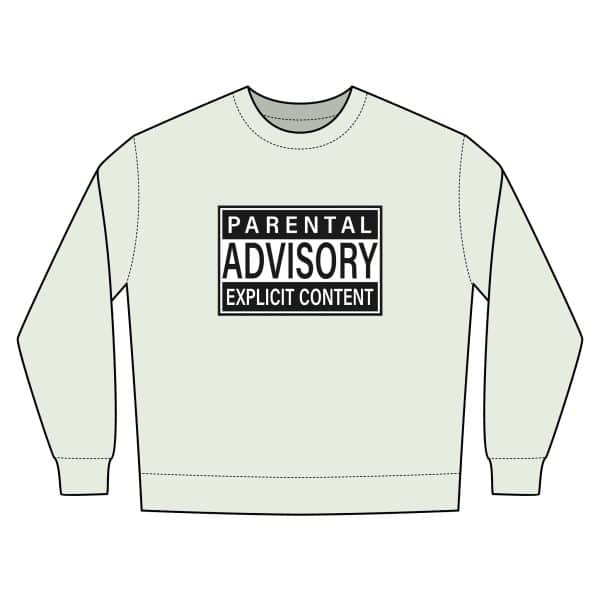 Parental Advisory Explicit Content Unisex Urban Crewneck Sweatshirt - Image 13