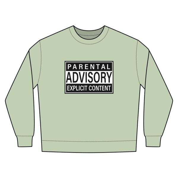 Parental Advisory Explicit Content Unisex Urban Crewneck Sweatshirt - Image 15