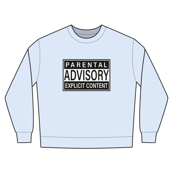 Parental Advisory Explicit Content Unisex Urban Crewneck Sweatshirt - Image 17