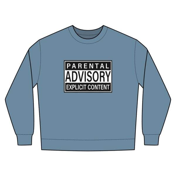 Parental Advisory Explicit Content Unisex Urban Crewneck Sweatshirt - Image 19