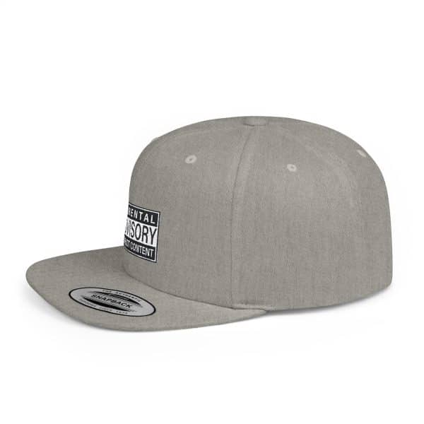 Parental Advisory Explicit Content Flat Bill Snapback - Image 27