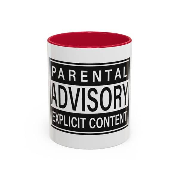 Parental Advisory Explicit Content Colorful Mugs (11oz, 15oz) - Image 41