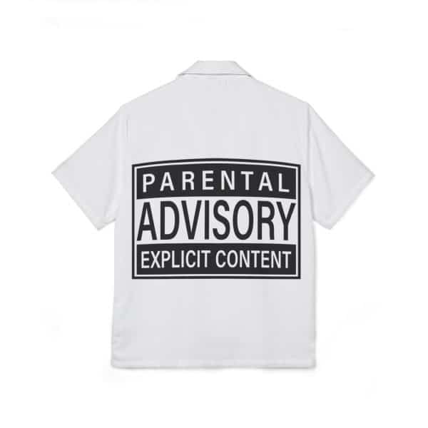 Parental Advisory Explicit Content Men's Hawaiian Camp Shirt (AOP) - Image 2