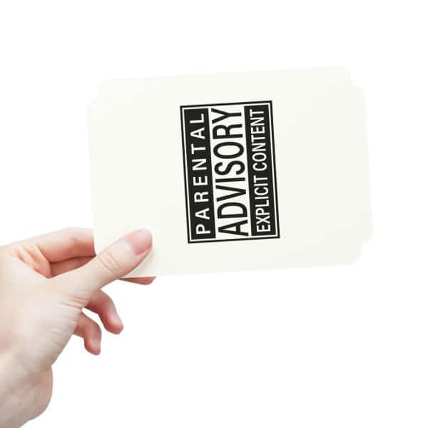 Parental Advisory Explicit Content Postcards (1, 15, 30, and 45 pcs) - Image 16