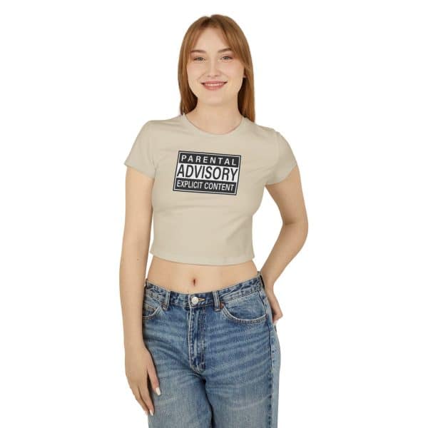 Parental Advisory Explicit Content Women's Baby Tee - Image 11