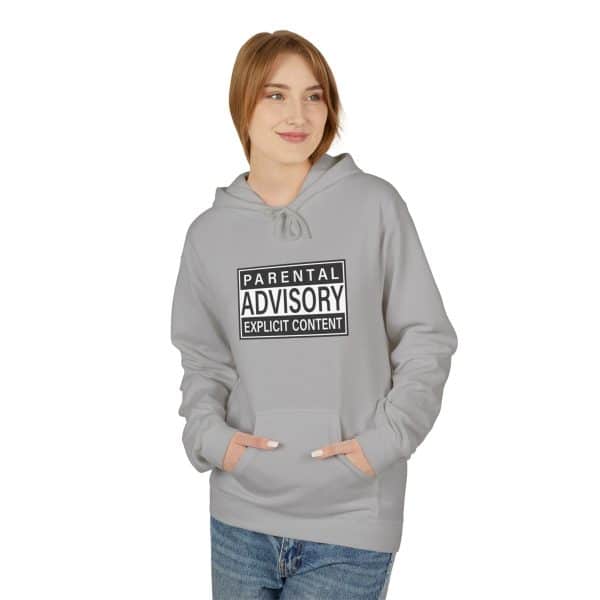 Parental Advisory Explicit Content Unisex Midweight Softstyle Fleece Hoodie - Image 7