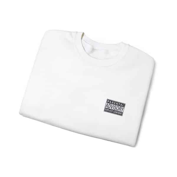 Parental Advisory Explicit Content Unisex Heavy Blend™ Crewneck Sweatshirt - Image 3