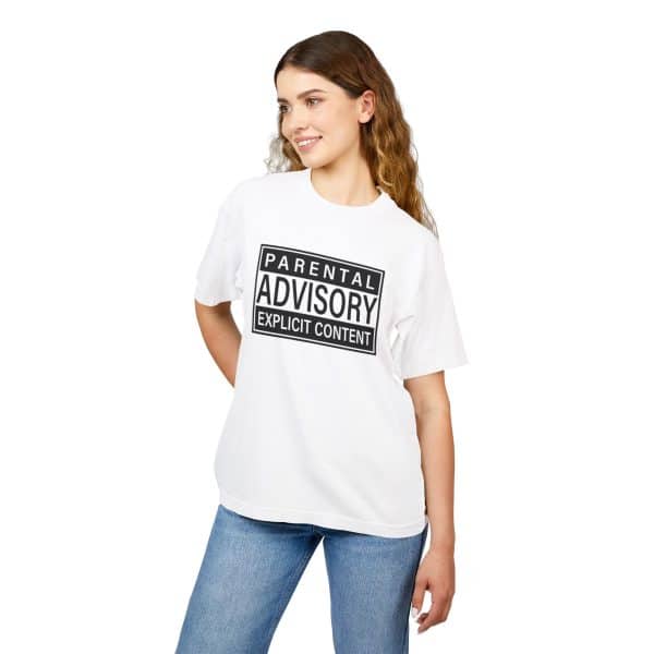 Parental Advisory Explicit Content Unisex Urban Heavy Tee - Image 3