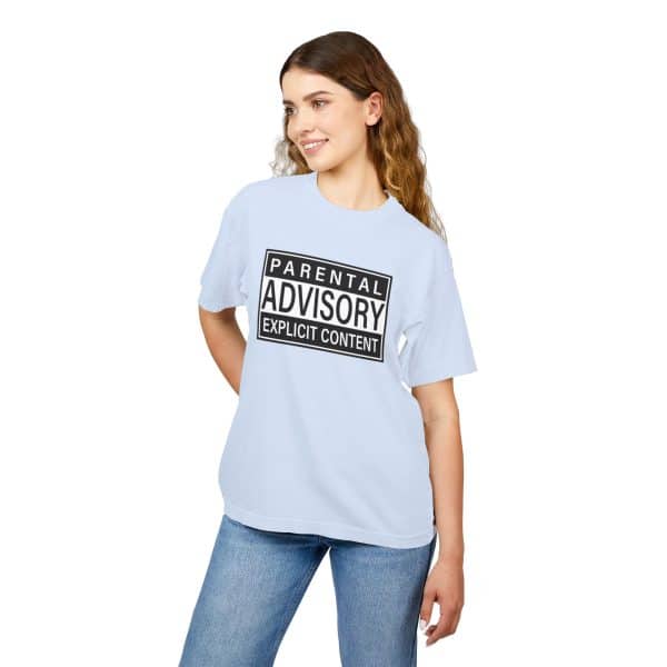 Parental Advisory Explicit Content Unisex Urban Heavy Tee - Image 35
