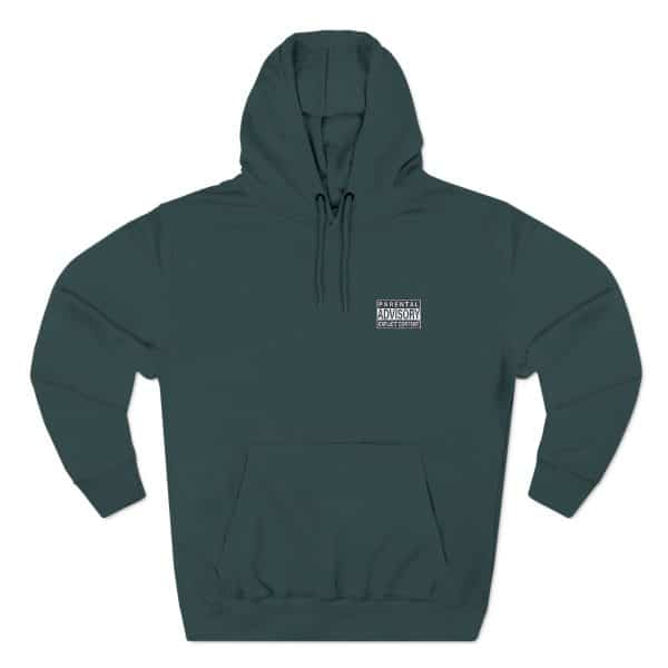 Parental Advisory Explicit Content Three-Panel Fleece Hoodie - Image 29