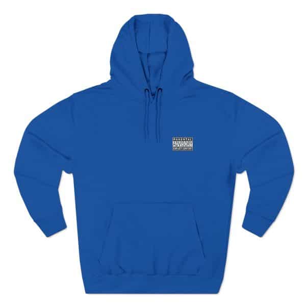 Parental Advisory Explicit Content Three-Panel Fleece Hoodie - Image 33
