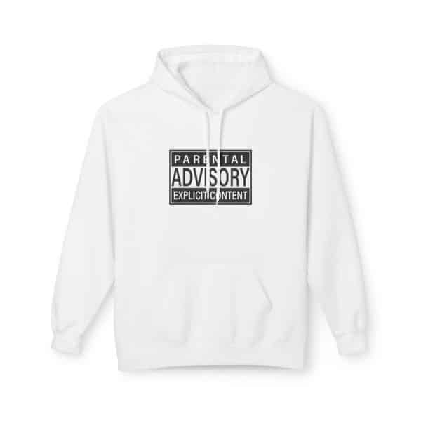Parental Advisory Explicit Content Unisex Midweight Softstyle Fleece Hoodie