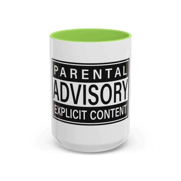 Parental Advisory Explicit Content Colorful Mugs (11oz, 15oz) - Image 69