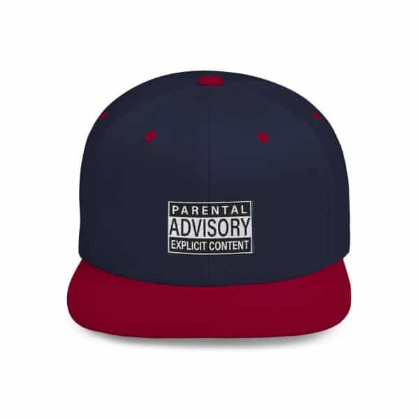 Parental Advisory Explicit Content Flat Bill Snapback - Image 16