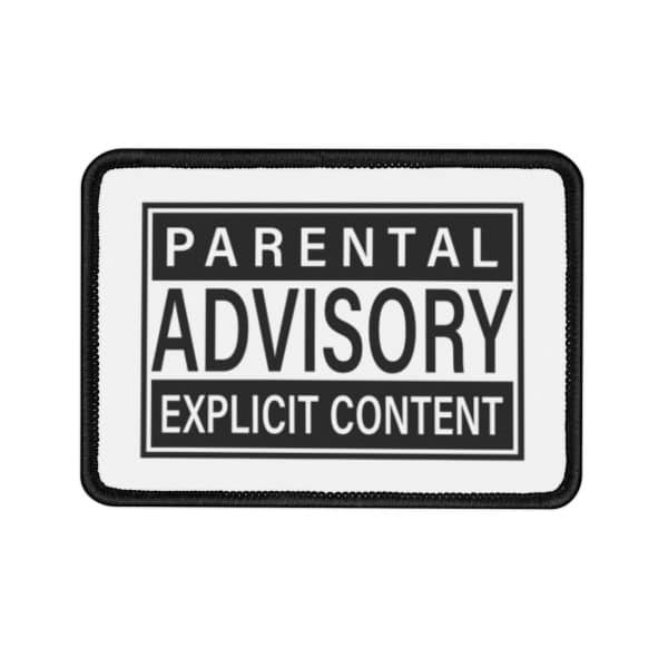 Parental Advisory Explicit Content Iron-On Patches - Image 13