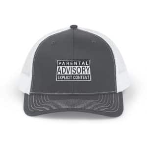 Parental Advisory Explicit Content Snapback Trucker Cap